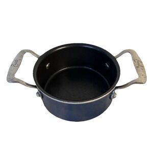 Emeril Lagasse 2 Cup Mini Saucepan Nonstick‎ Navy Blue Enamel Butter Warmer Pot